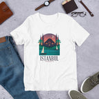 Istanbul Turkey Half Sleeve T-Shirt — White