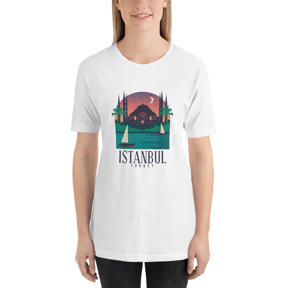 Istanbul Turkey Half Sleeve T-Shirt — back view