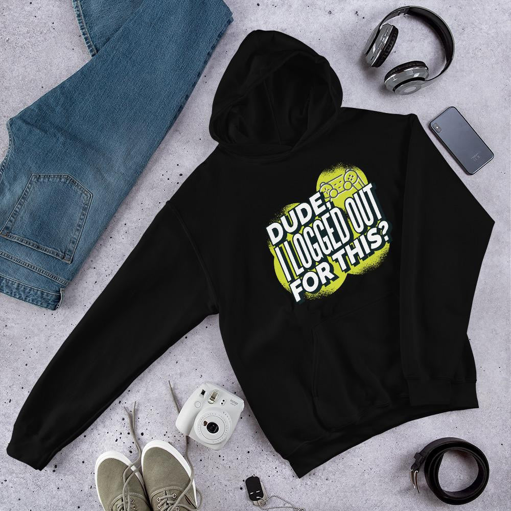 Logged Out Unisex Hooded Sweatshirt
