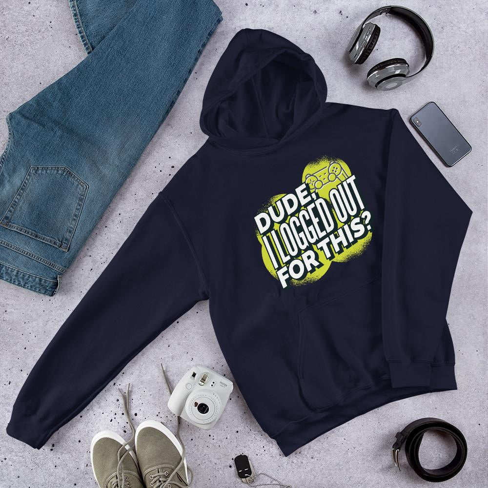 Logged Out Unisex Hooded Sweatshirt