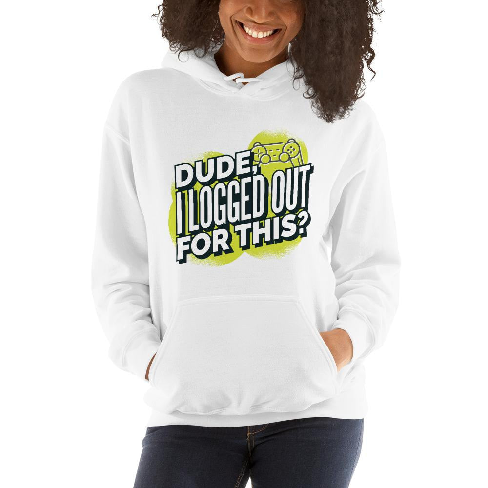 Logged Out Unisex Hooded Sweatshirt