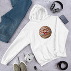 Jupiter Cartoon Unisex Hooded Sweatshirt — White