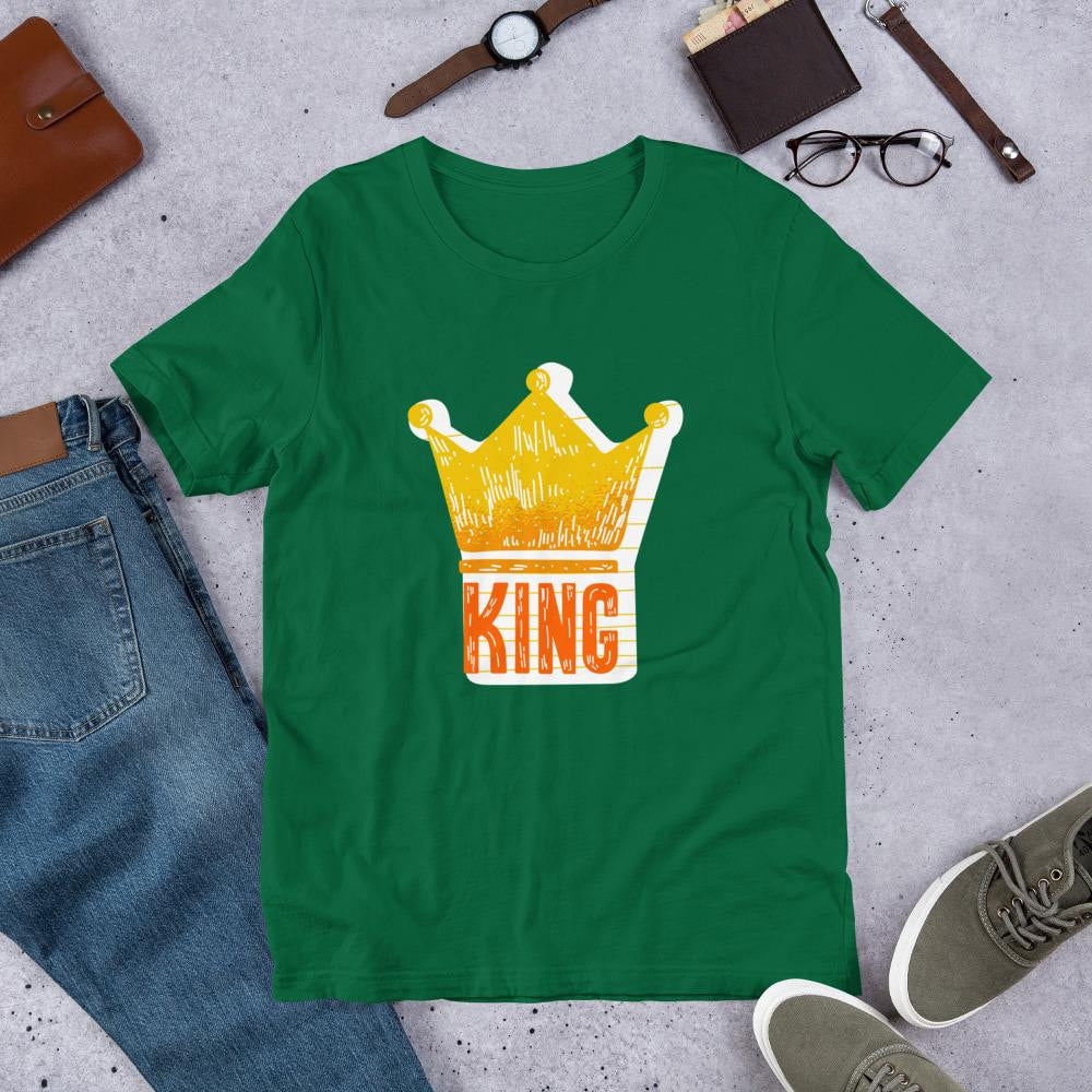 King With Crown Half Sleeve T-Shirt