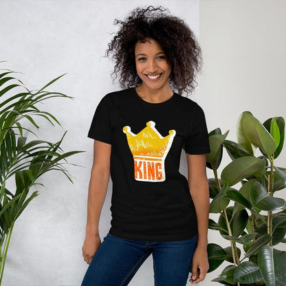 King With Crown Half Sleeve T-Shirt