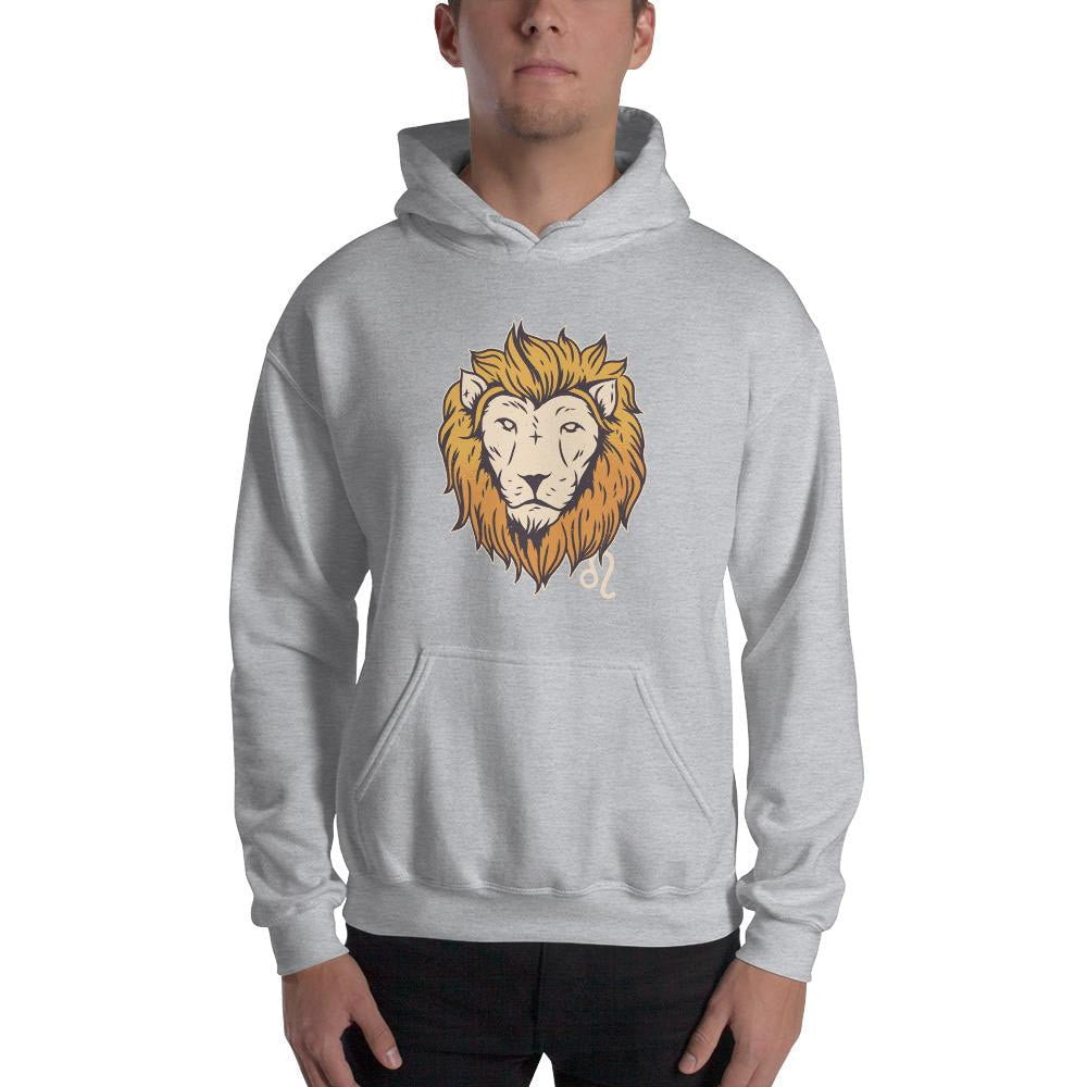 Leo Zodiac Unisex Hooded Sweatshirt — detail view 2