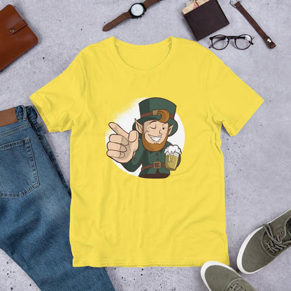 Winking Leprechaun Half Sleeve T-Shirt