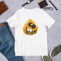 Let It Burn Half Sleeve T-Shirt — White