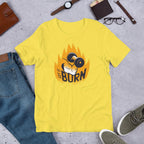Let It Burn Half Sleeve T-Shirt — Yellow