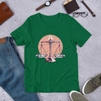 Libra Zodiac Half Sleeve T-Shirt — Green
