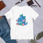 Baby Dino Half Sleeve T-Shirt — White