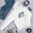 Martian Life Unisex Hooded Sweatshirt — White