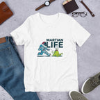 Martian Life Unisex Half Sleeve T-Shirt — White