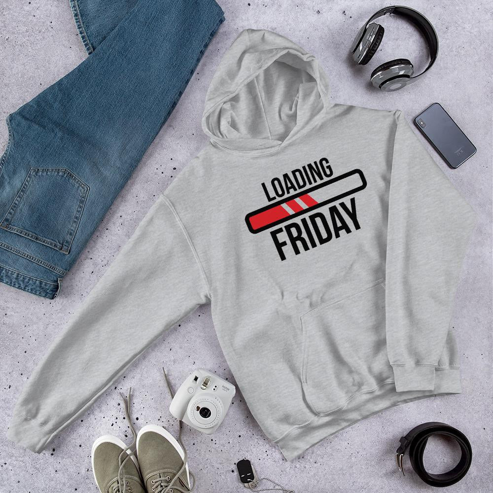 Loading Friday Unisex Hooded Sweatshirt — Grey