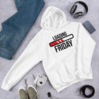 Loading Friday Unisex Hooded Sweatshirt — White