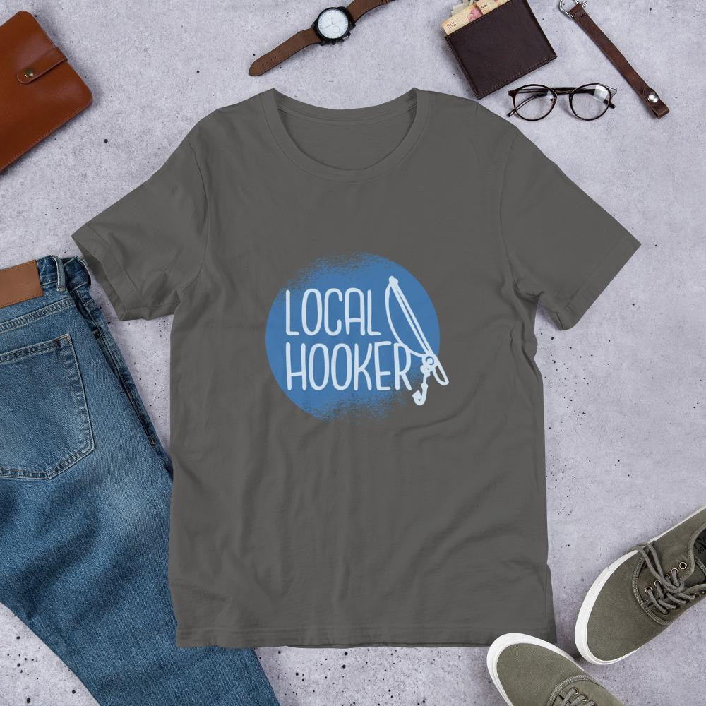 Local Hooker Half Sleeve T-Shirt — front view