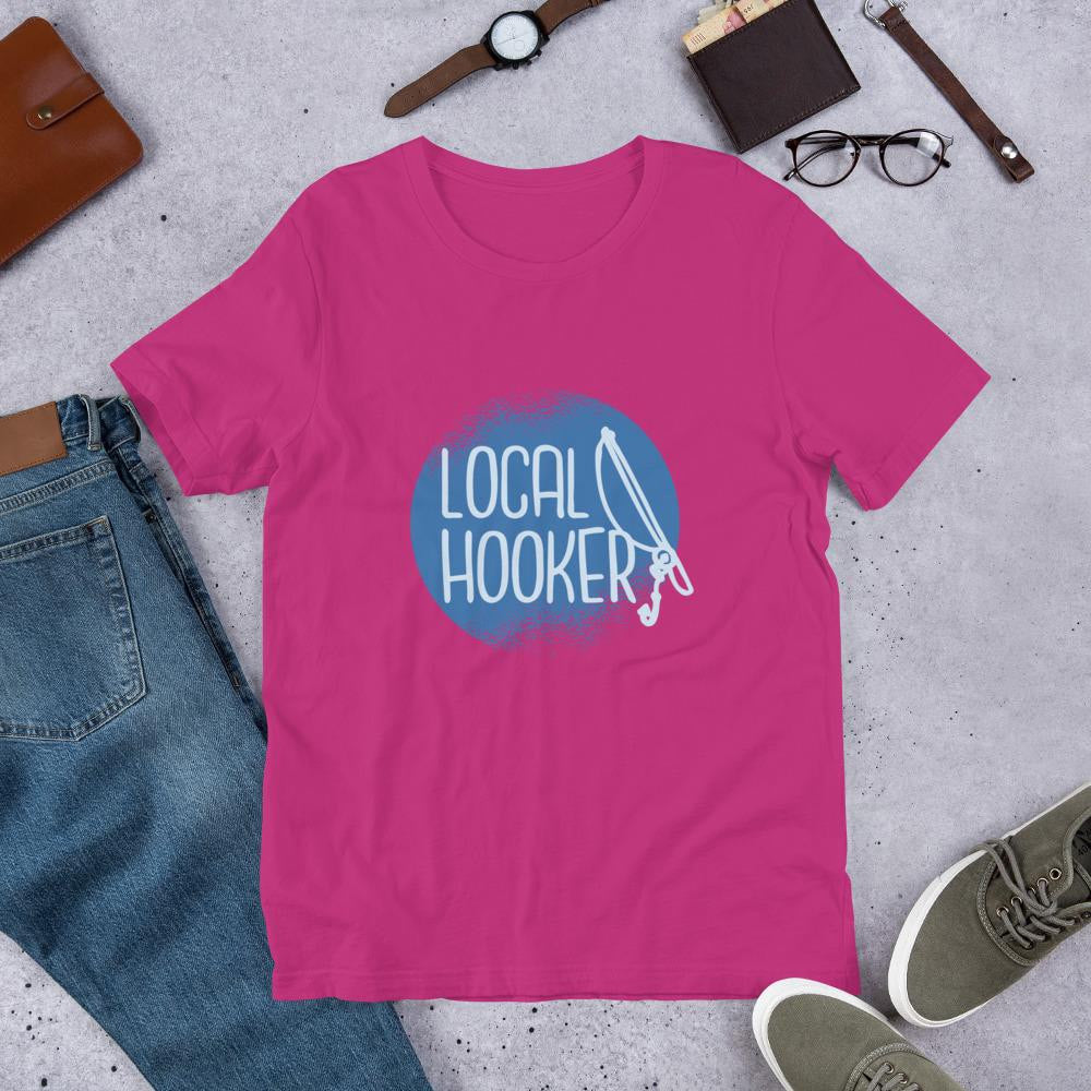 Local Hooker Half Sleeve T-Shirt — back view
