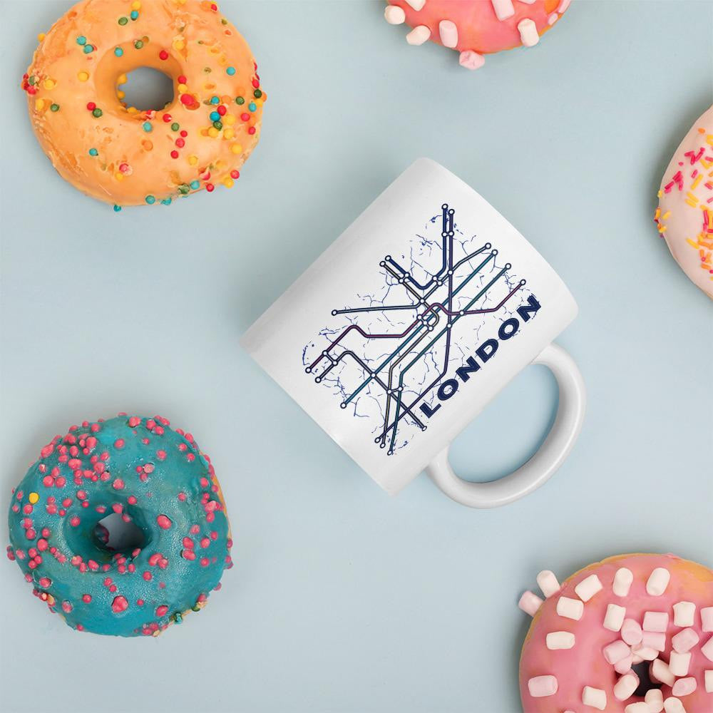 London Underground Coffee Mug — back view