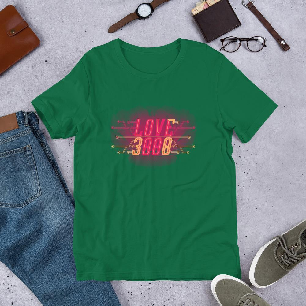 Love You 3000 Half Sleeve T-Shirt — Green