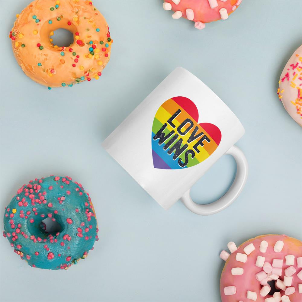 Love Wins Coffee Mug — back view