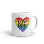 Love Wins Coffee Mug — front view