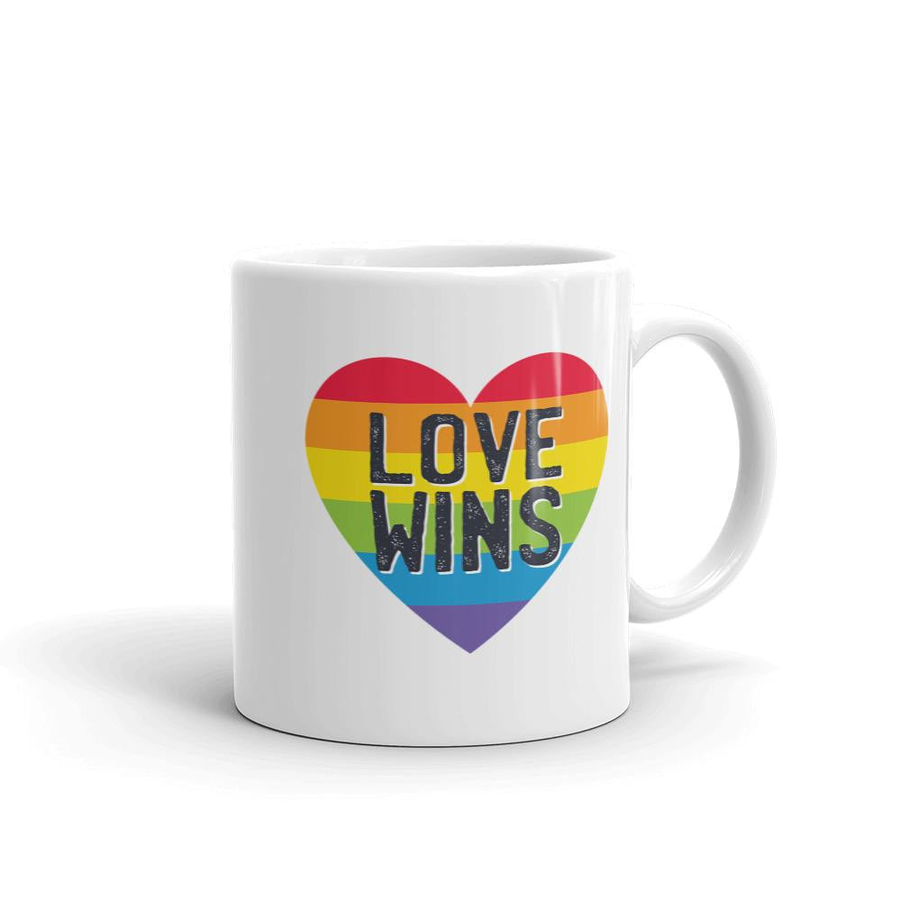 Love Wins Coffee Mug — front view