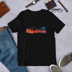 Madrid Skyline Half Sleeve T-Shirt — Black