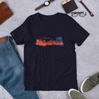 Madrid Skyline Half Sleeve T-Shirt — Navy