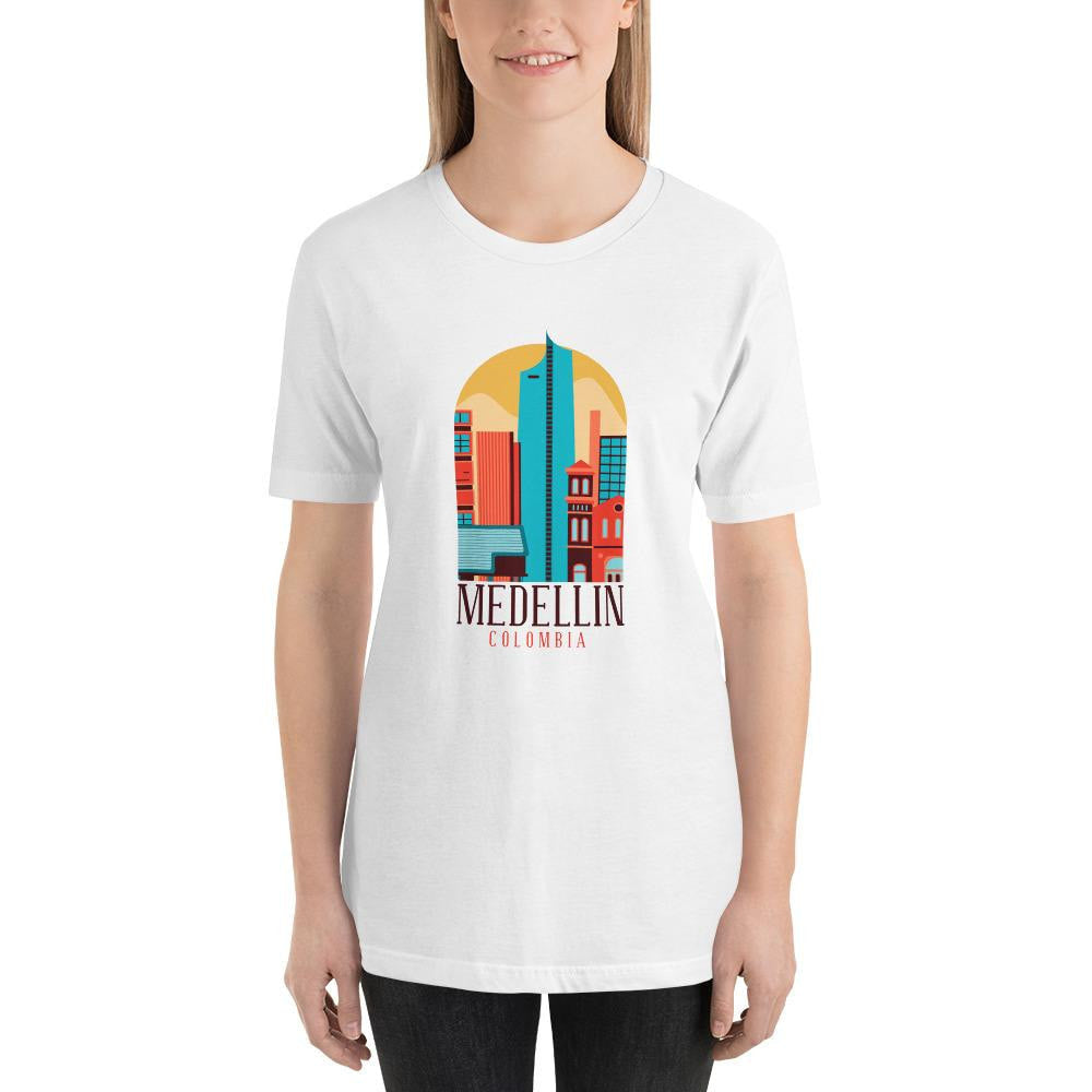 Medellin Colombia Half Sleeve T-Shirt — back view