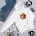 Mars Cartoon Unisex Hooded Sweatshirt — White