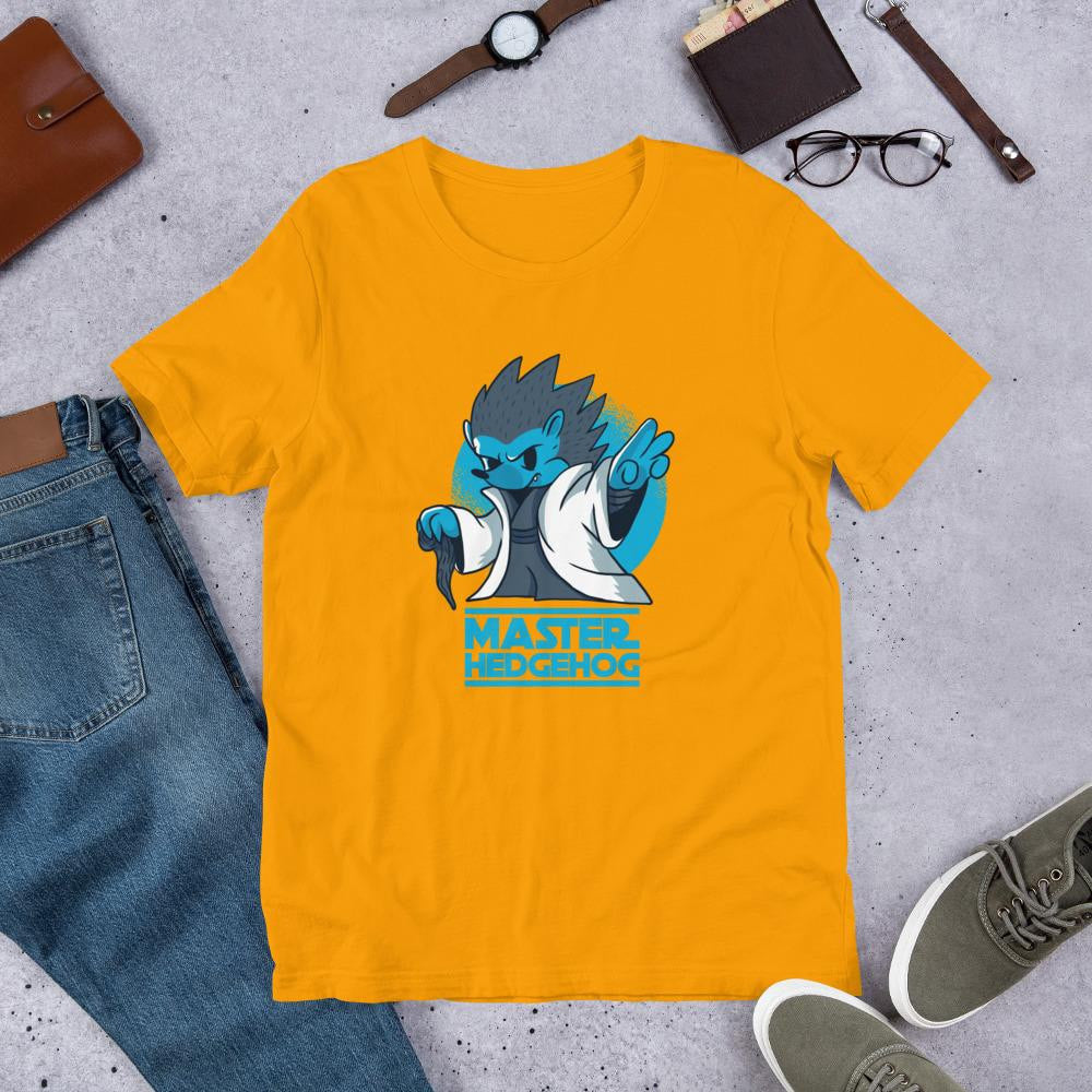 Master Hedgehog Half Sleeve T-Shirt — Gold