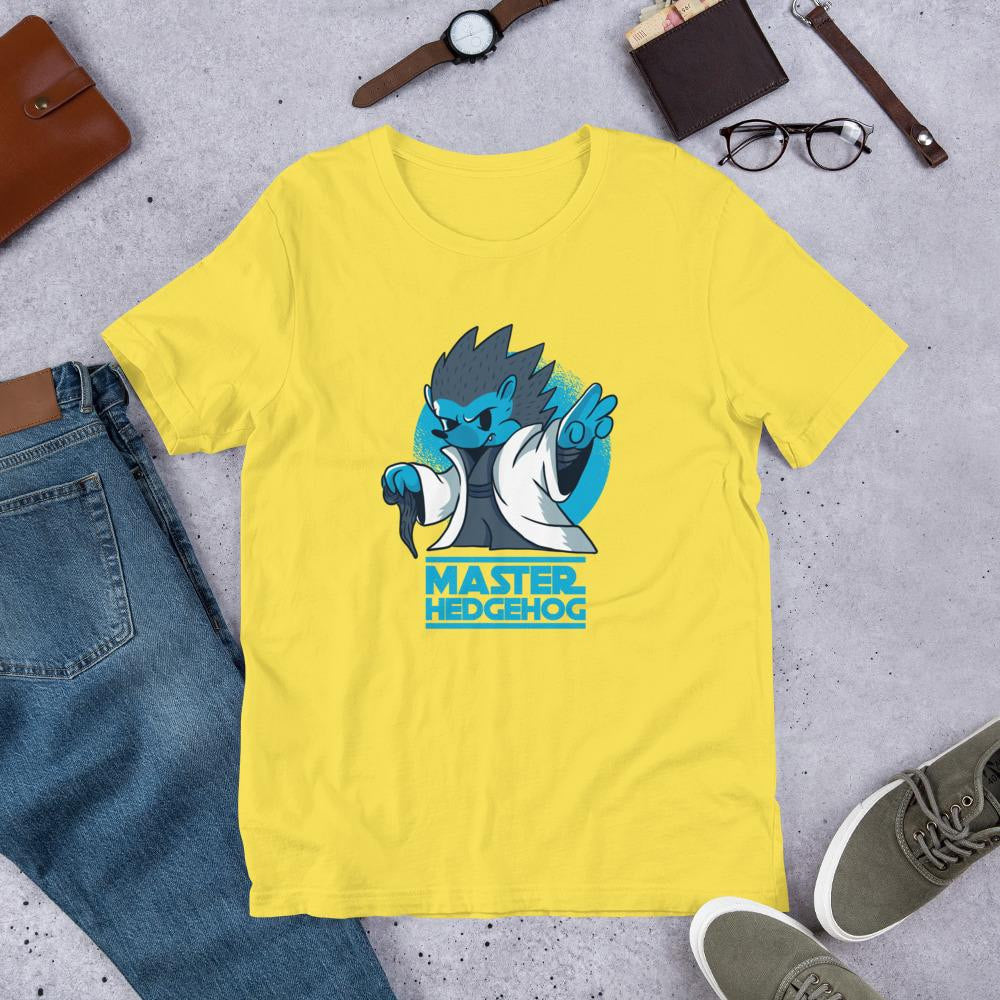 Master Hedgehog Half Sleeve T-Shirt — Yellow