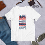 Men Who Listen Half Sleeve T-Shirt — White