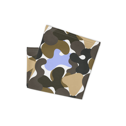 Modern Shape Pattern Neck Gaiter #Coffee
