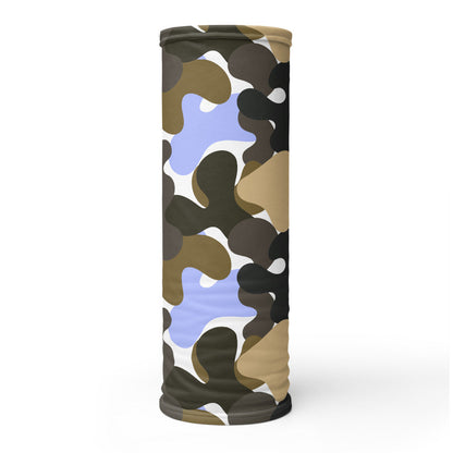 Modern Shape Pattern Neck Gaiter #Coffee