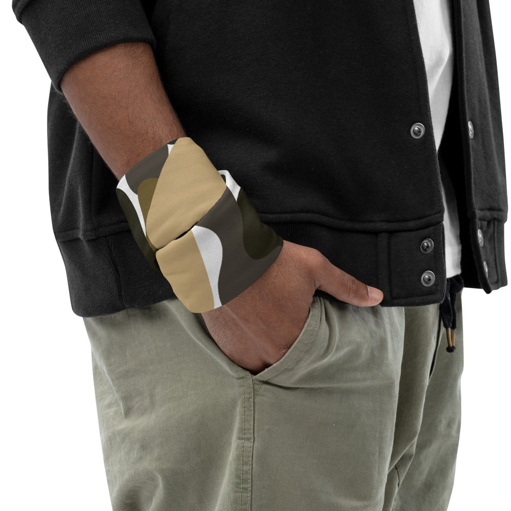 Modern Shape Pattern Neck Gaiter #Coffee