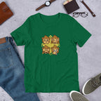 Monkey Phone Half Sleeve T-Shirt — Green
