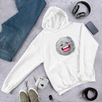 Moon Cartoon Unisex Hooded Sweatshirt — White