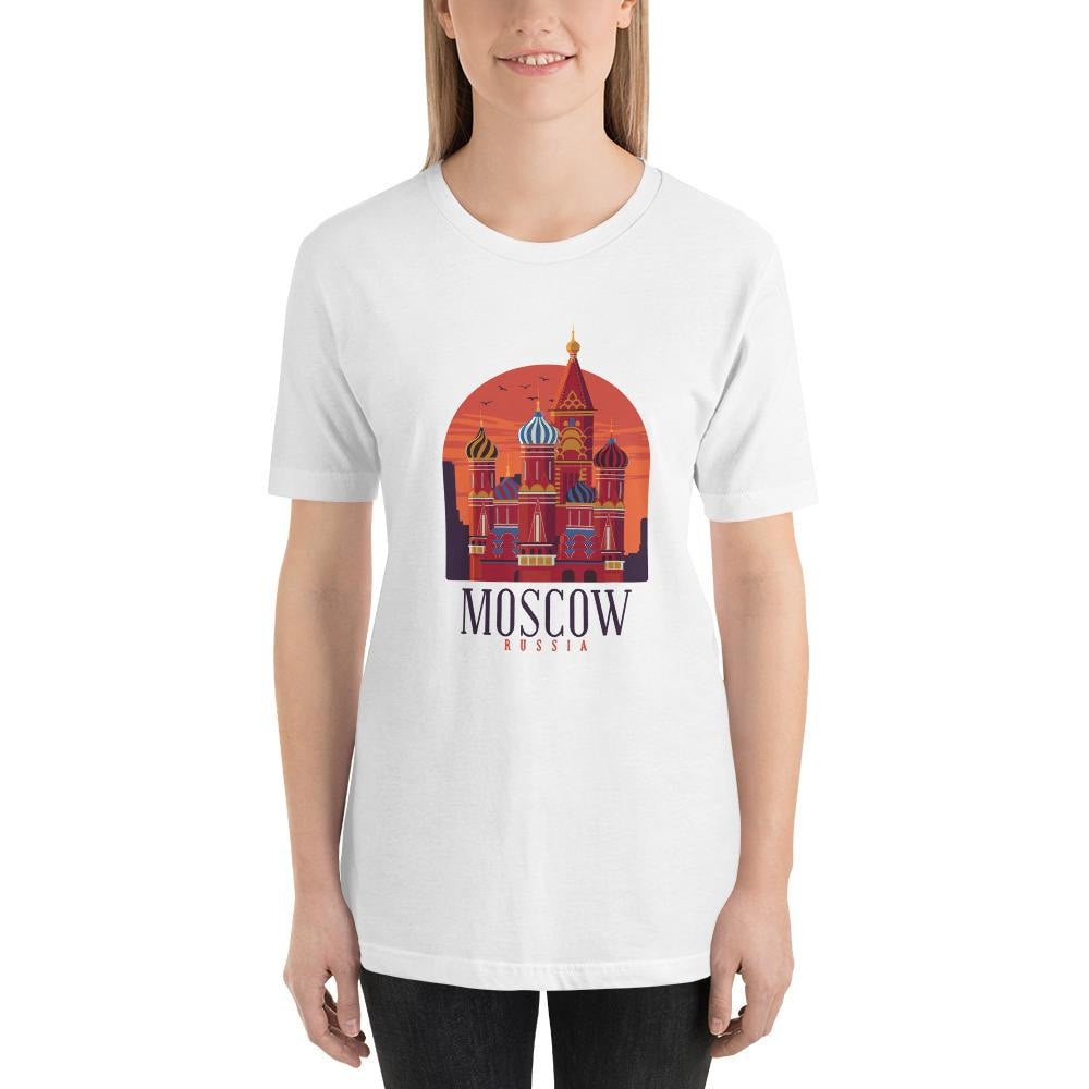 Moscow Russia Half Sleeve T-Shirt — back view