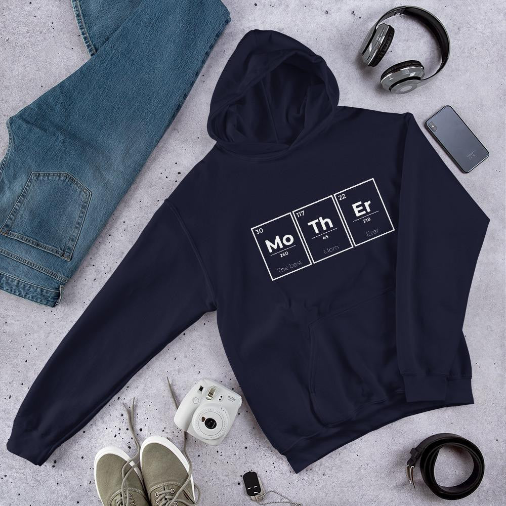 Mother Elements Unisex Hooded Sweatshirt — Navy