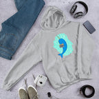 Unicorn Whale Unisex hooded Sweatshirt — Grey