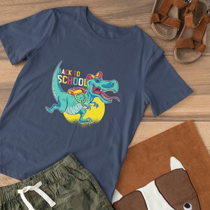 Back to School-Dino Toddler's T-Shirt — 1