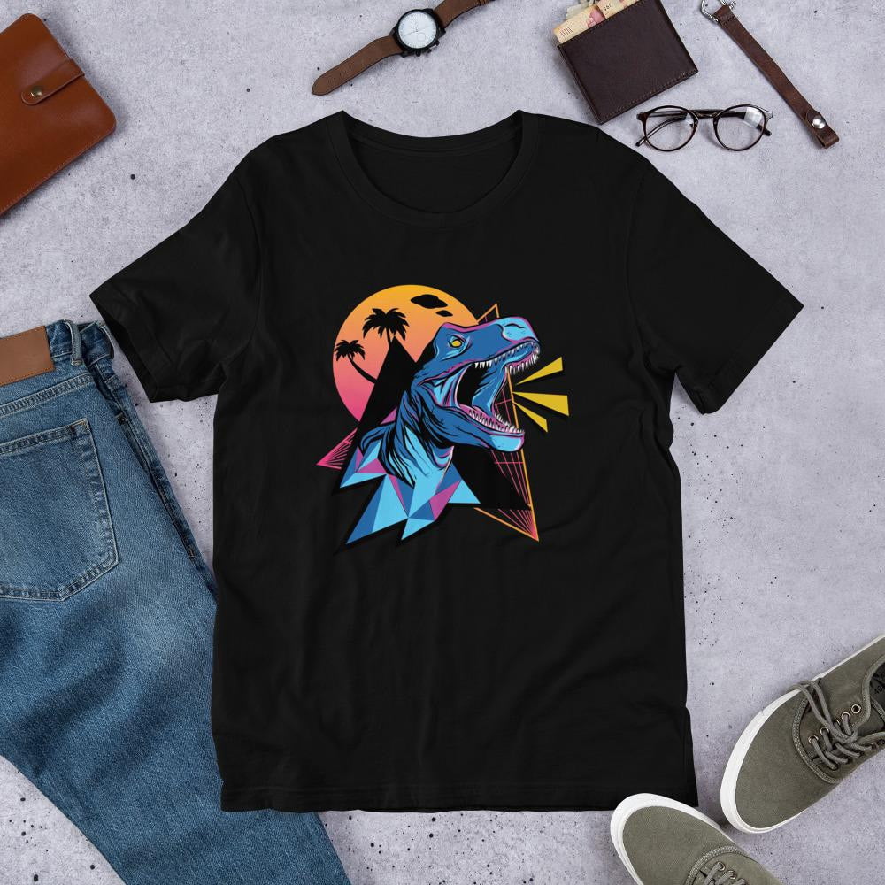 Neon Dino Half Sleeve T-Shirt