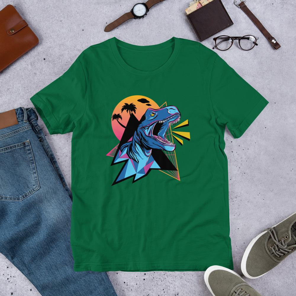 Neon Dino Half Sleeve T-Shirt