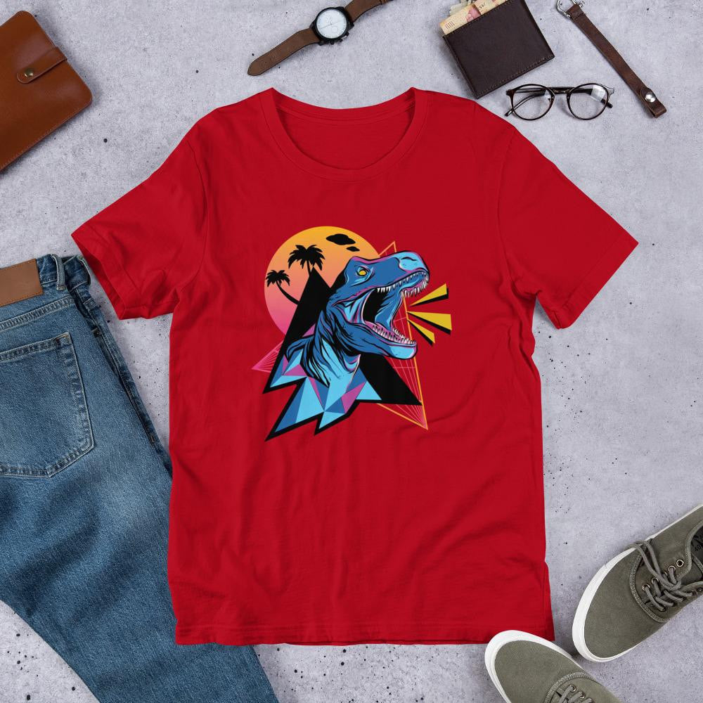 Neon Dino Half Sleeve T-Shirt