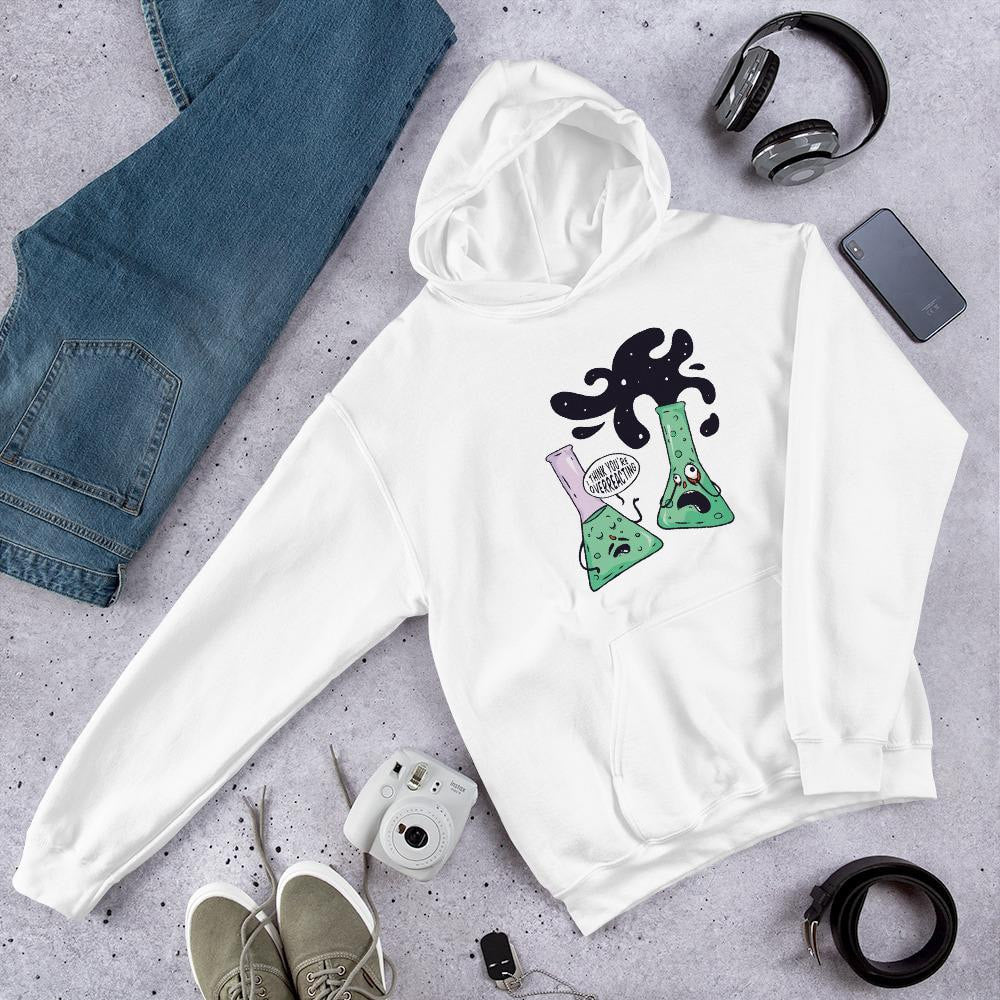 Over-reacting Hooded Sweatshirt — White