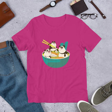 Panda Noodle Half Sleeve T-Shirt