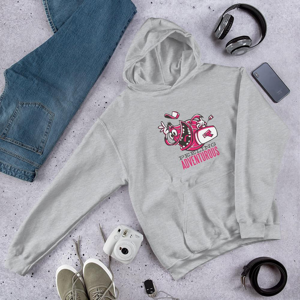 Feeling Adventurous Unisex Hooded Sweatshirt — Grey