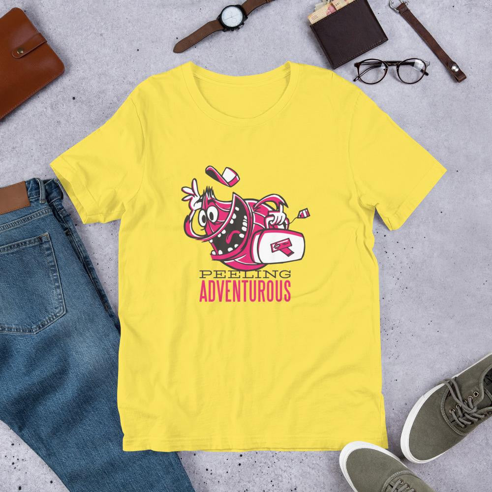 Feeling Adventurous Half Sleeve T-Shirt — Yellow
