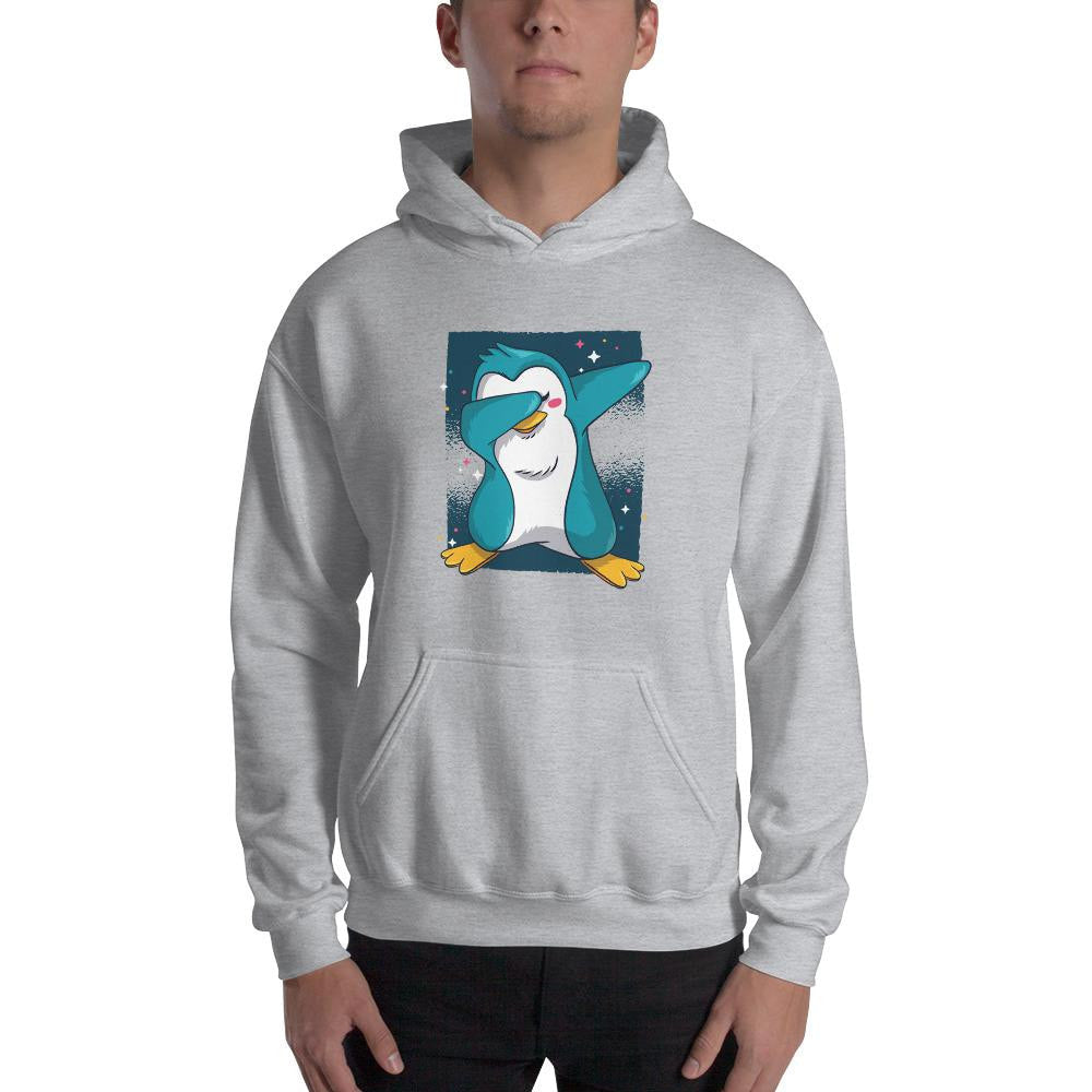 Penguin Dab Unisex Hooded Sweatshirt — detail view 2
