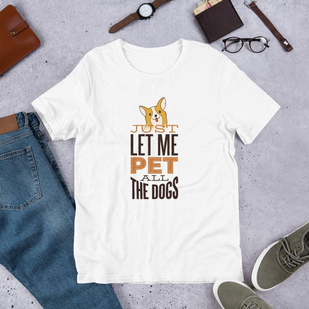 Pet All Dogs Half Sleeve T-Shirt — White
